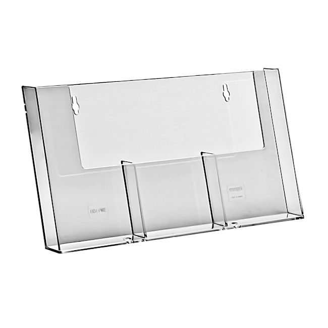 Prospektständer 3x 1/3 A4 Wandmodell